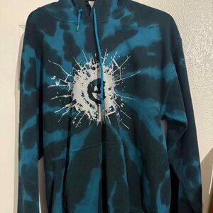 Blue Dye Black Mirror Pullover Hoodie